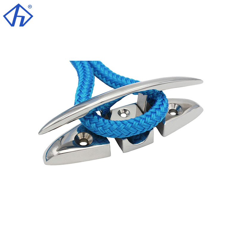 Marine Grade Folding Cleat Boat Fold Down Cleat Flip Up Dock Cleat-Hiever