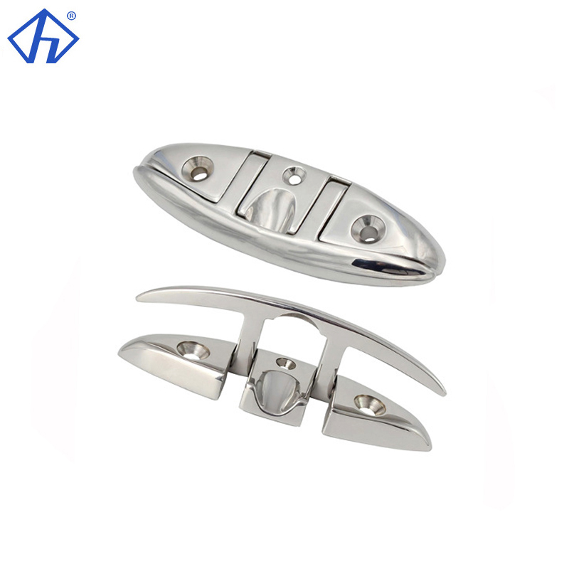 Marine Grade Folding Cleat Boat Fold Down Cleat Flip Up Dock Cleat produced by Hiever