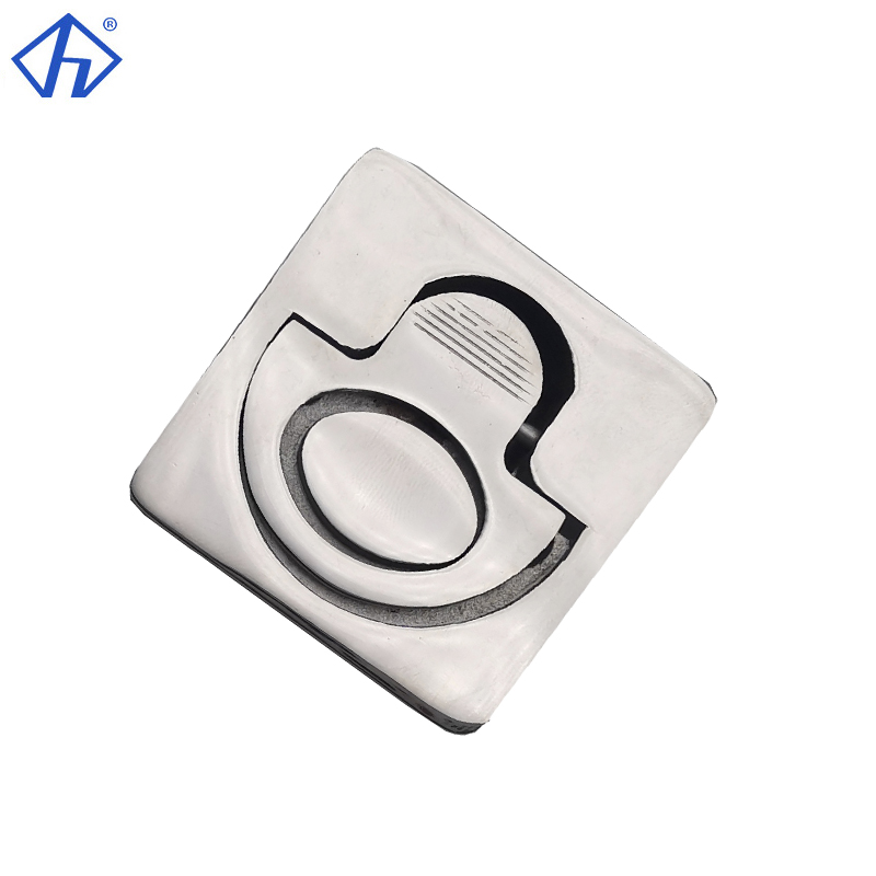 Marine Stainless Flush Lift Handle Spring Loaded