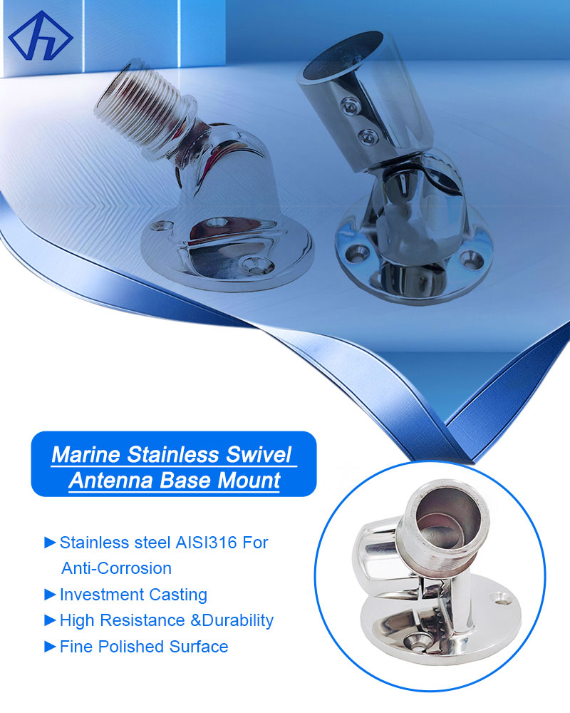 Marine Swivel Antenna Base Mount