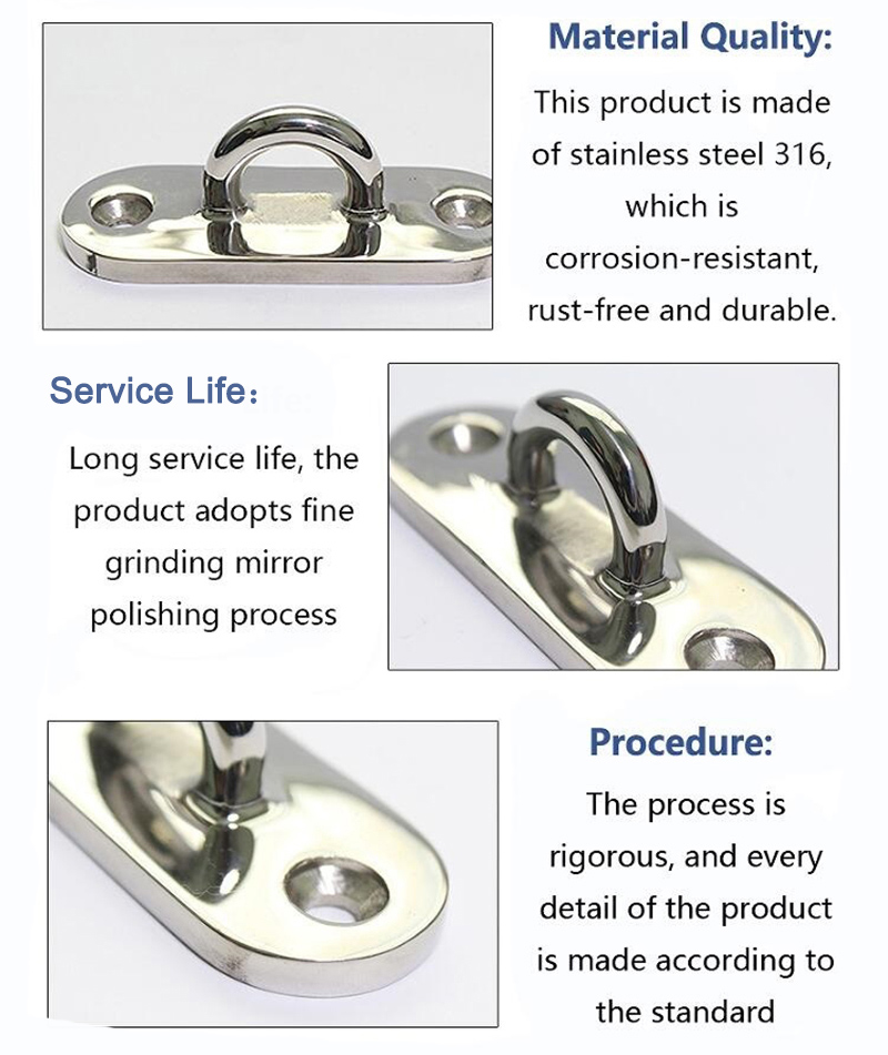 Oblong Eye Plate Deck Plate