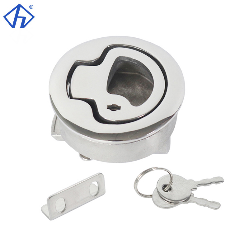 Round Flush Lift Latch With Locking Key
