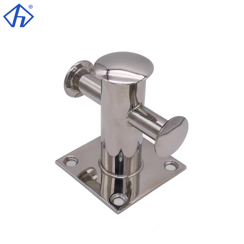 Single cross bollard mooring cleat heavy duty rope bollard cleat for boat-Hiever