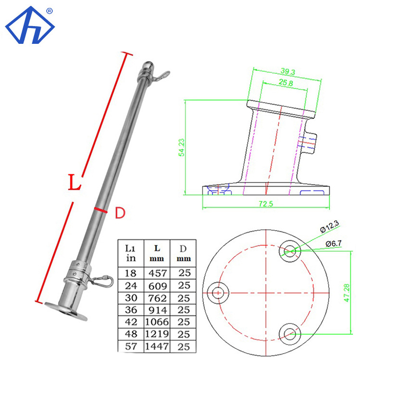 Stainless Flagpole Bracket