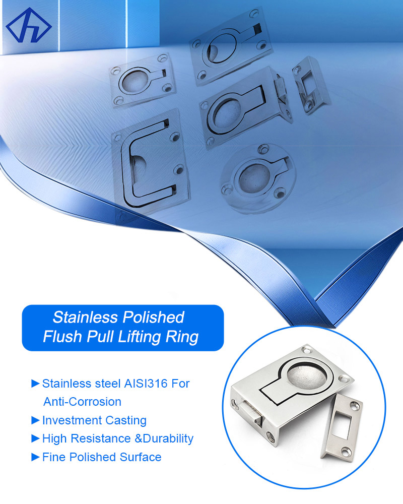 Stainless Polished Flush Pull Lifting