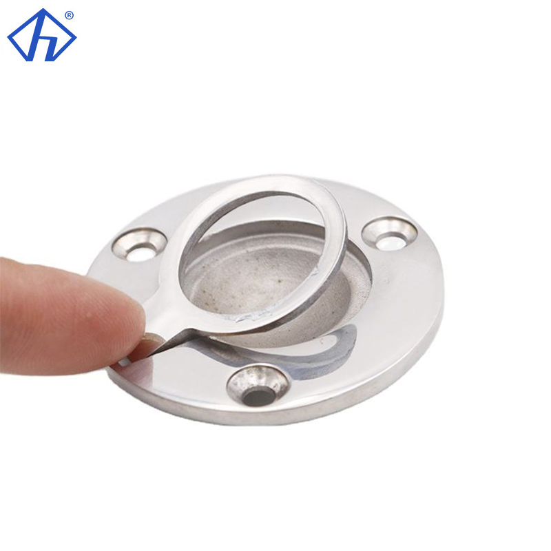 Stainless Round Hatch Door Ring Lift Handle