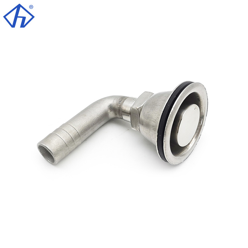 Stainless Steel 90 Degree Elbow Tank Vent Marine Flush Mount Fuel Gas Tank Vent For Boat