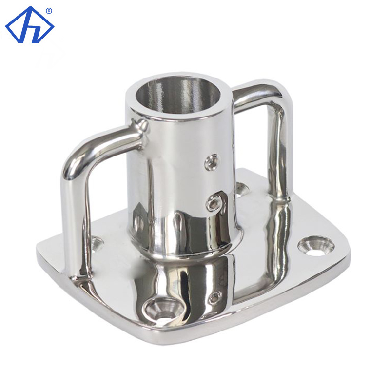 Stainless Steel Boat Square Stanchion Base