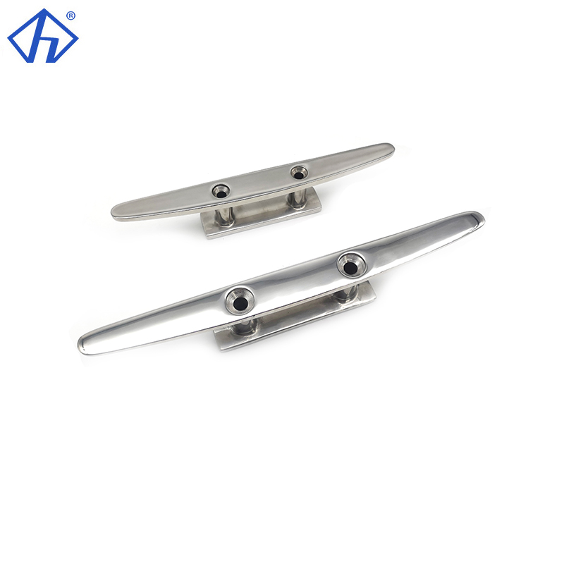 Stainless Steel Dock Cleat Low Flat Cleat Flat Top Open Base Cleat