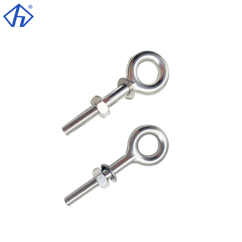 Stainless Steel Eye Bolt Polished Long Eye Bolt With Full Nuts And Washer From Hiever