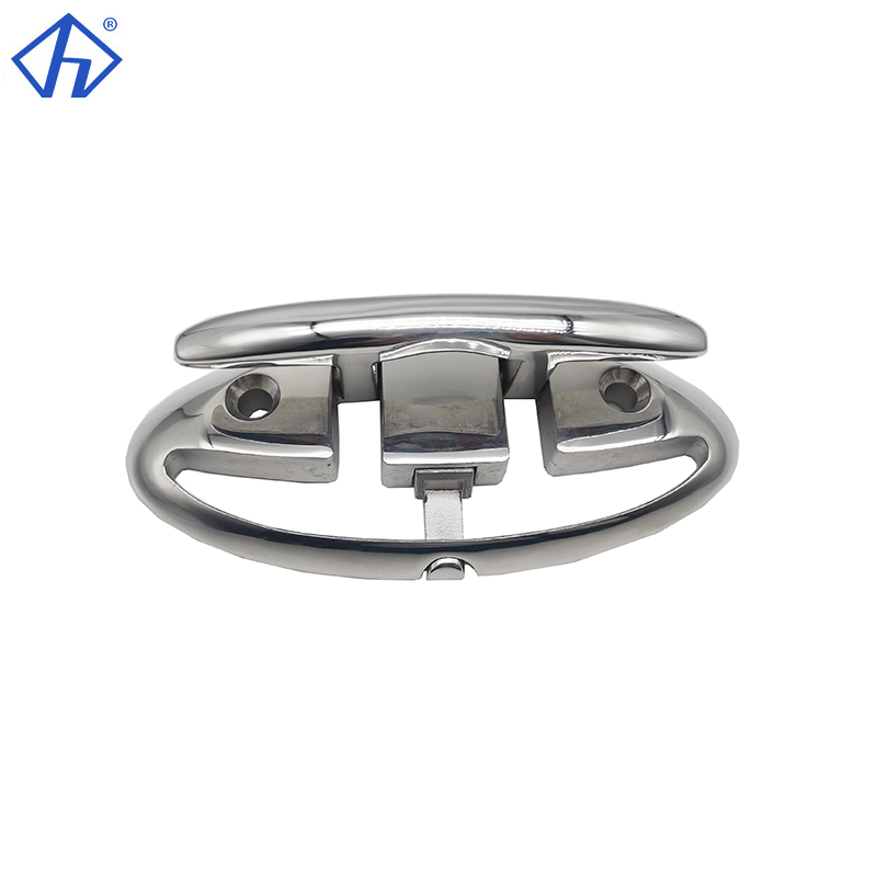 Stainless Steel Folding Spring-Up Cleat Heavy Duty Pull Up Deck Cleat