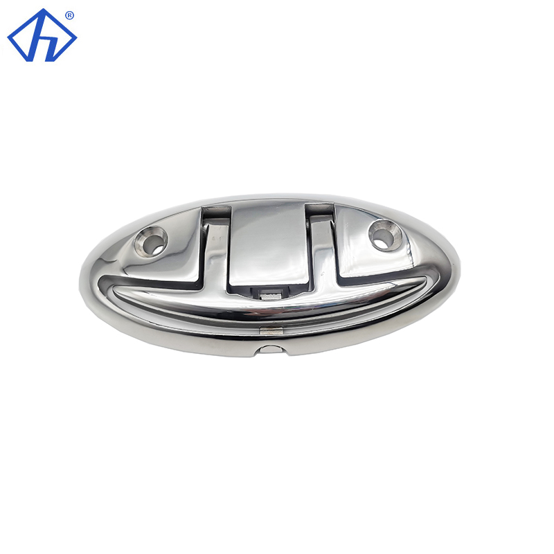 Stainless Steel Folding Spring-Up Cleat Heavy Duty Thru-Bolt Pull Up Cleat