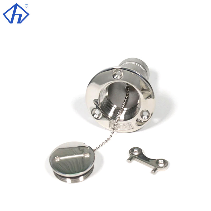 Stainless Steel Marine Boat Deck Filler With Key Deck Fill For Fuel Water