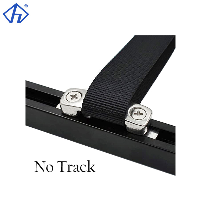 Webbing Bridge Track Mount Kayak Webbing Bridge Stainless Steel Marine Tie Down Strap-Installation