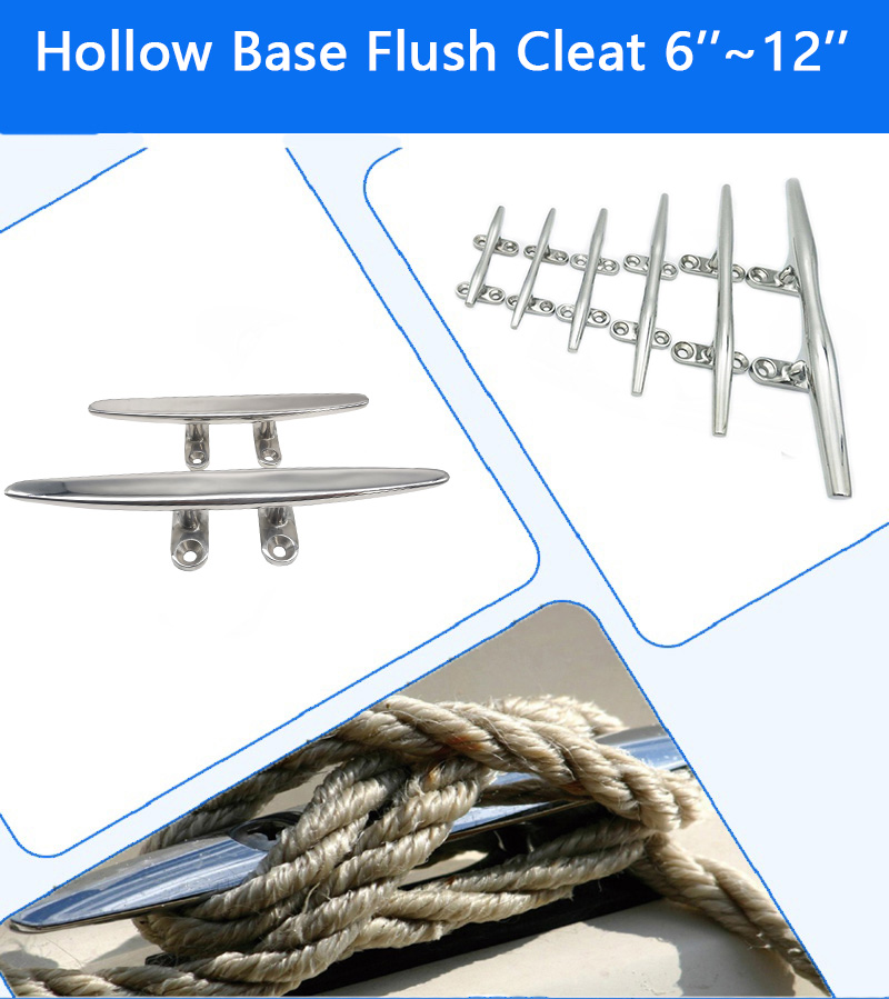 marine grade hollow base flush cleat dock cleat-Hiever