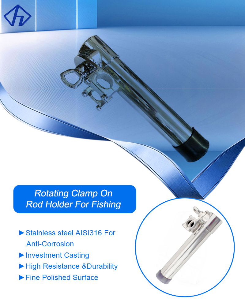 rotating Clamp On Rod Holder For Fishing (2)