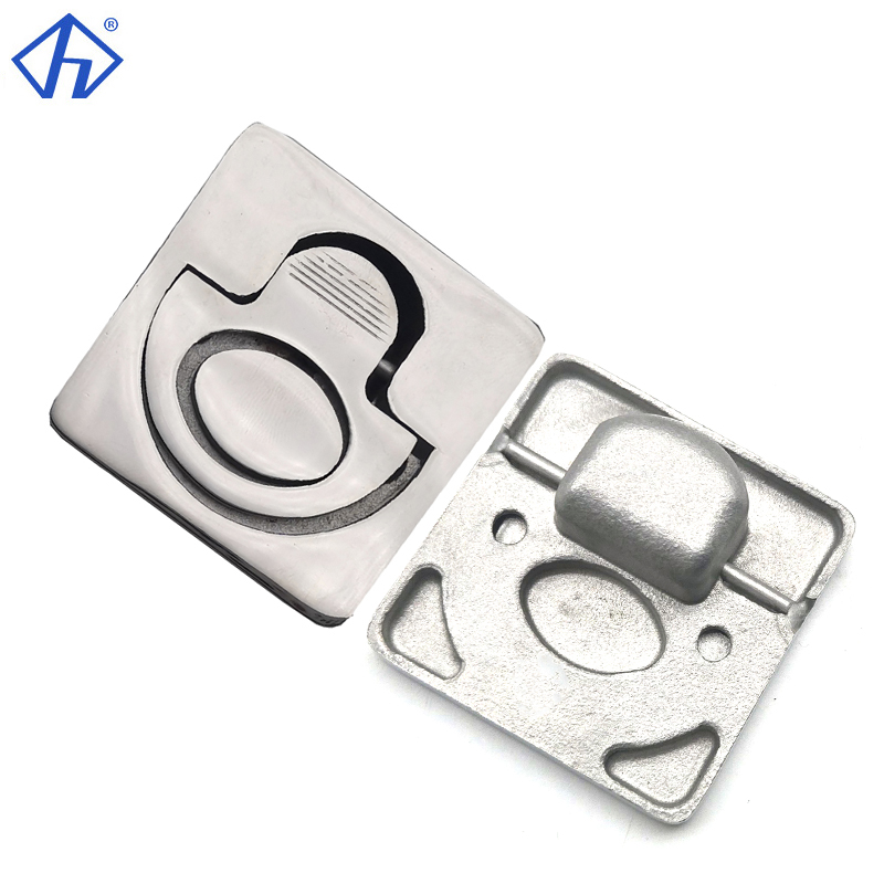 spring loaded Stainless Flush Lift Handle